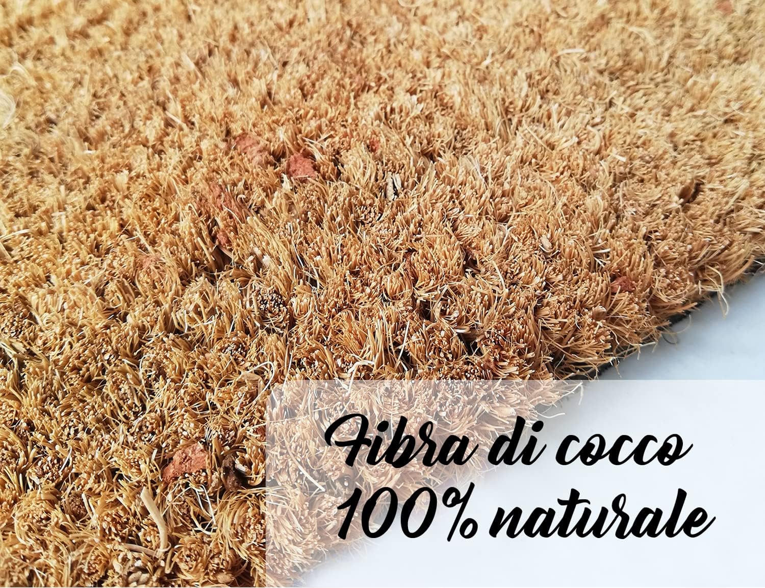 Thumbnail 5 de Zerbino Banzaii in cocco 40x70 cm con retro antiscivolo – Welcome Gatti