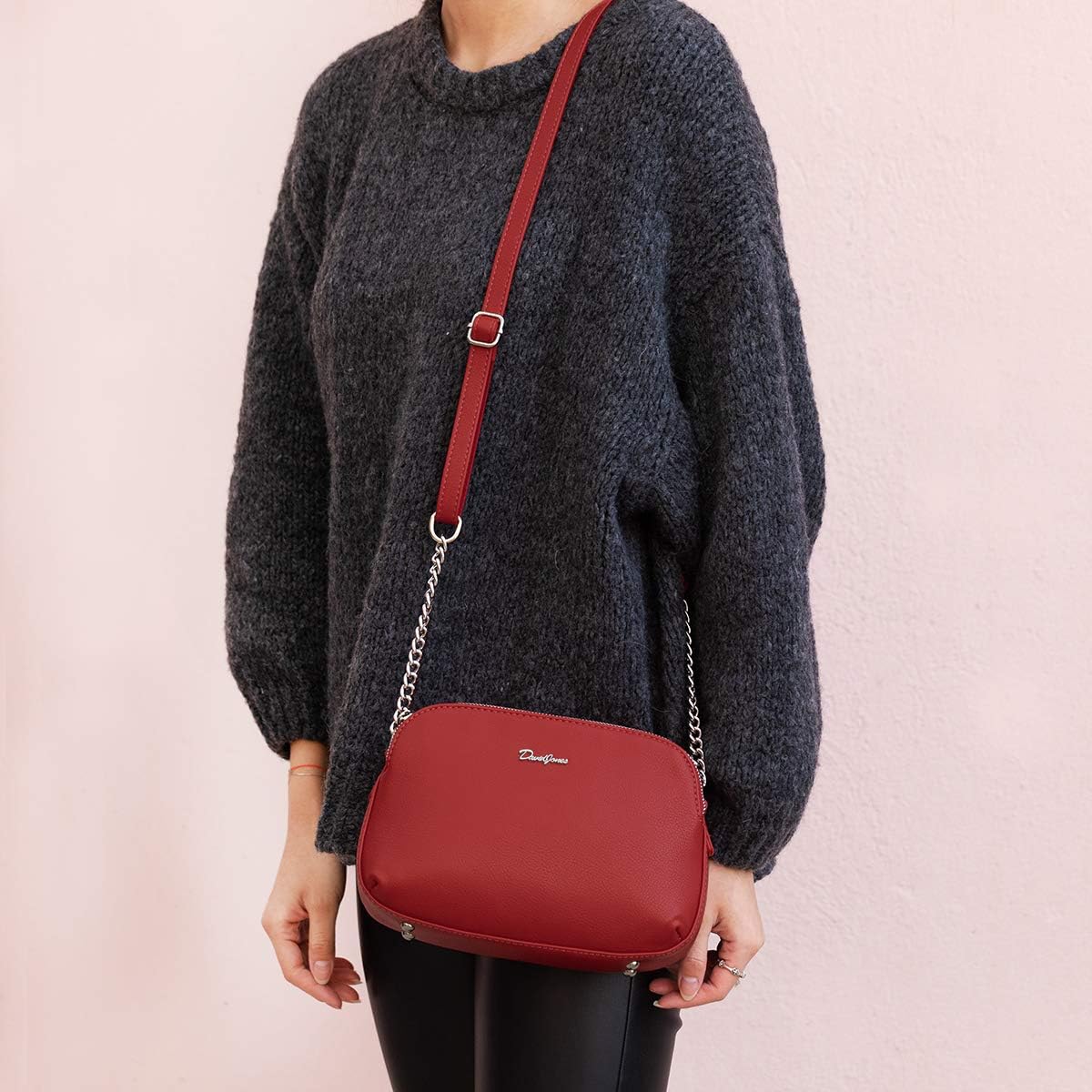 Thumbnail 2 de David Jones - Bolso Bandolera Multibolsillos Mujer 👜 Azul Oscuro
