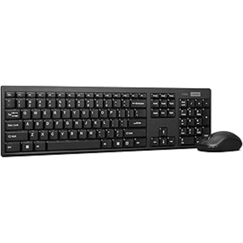 Detalle 2 de Lenovo 100 Combo: teclado de membrana inalámbrico con ratón óptico 1600 dpi y layout ES