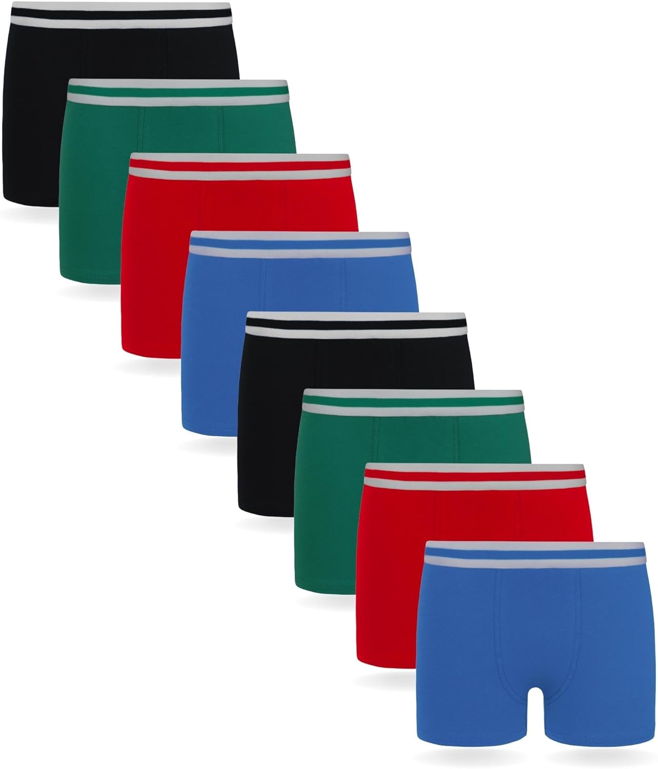 Detalle de FM London Jungen Hipster Boxershorts 8er Pack – komfortabler Alltagsbegleiter
