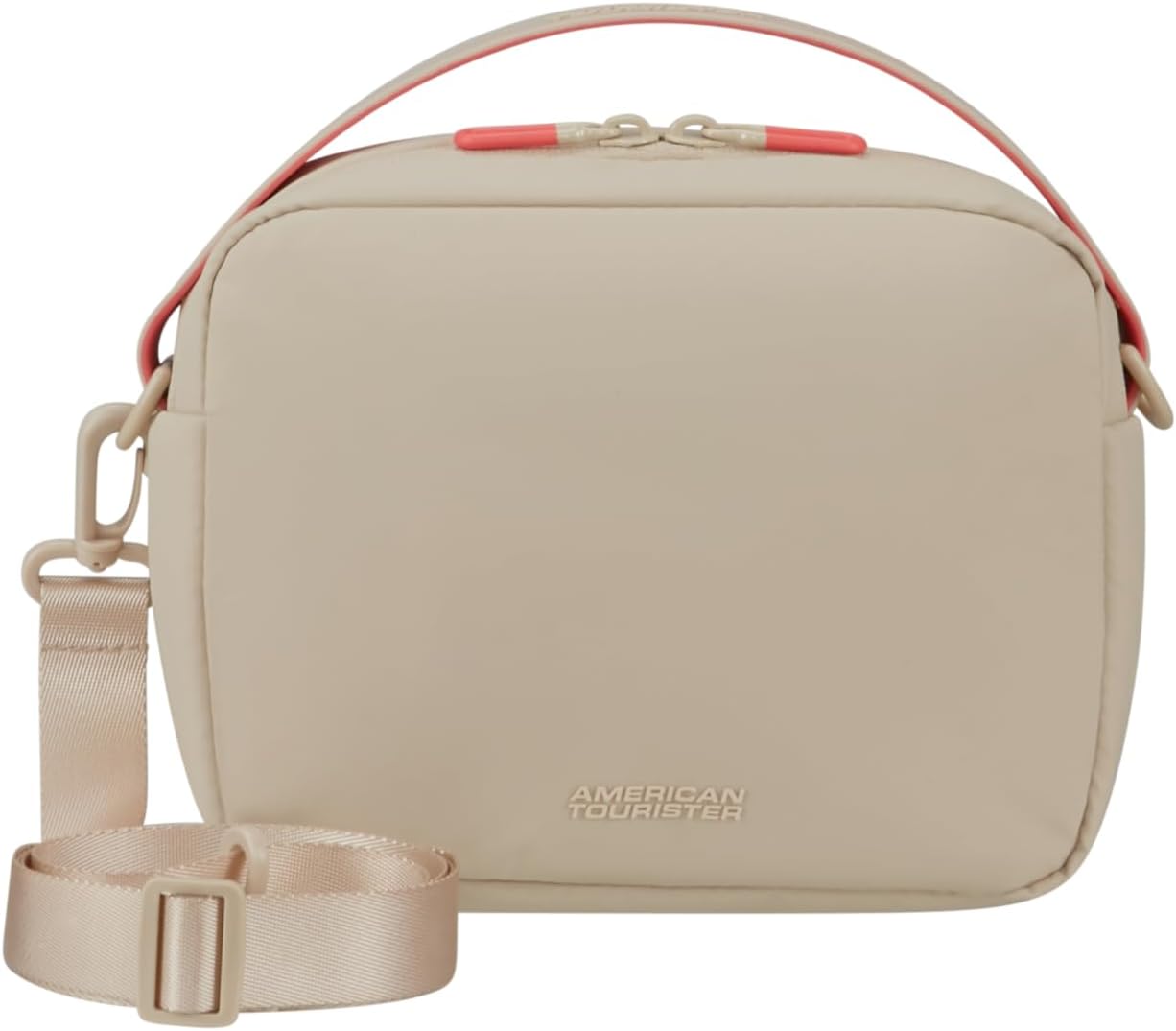 Thumbnail 1 de American Tourister Puffypop borsa a tracolla beige da 20 cm con scomparto per AirPods