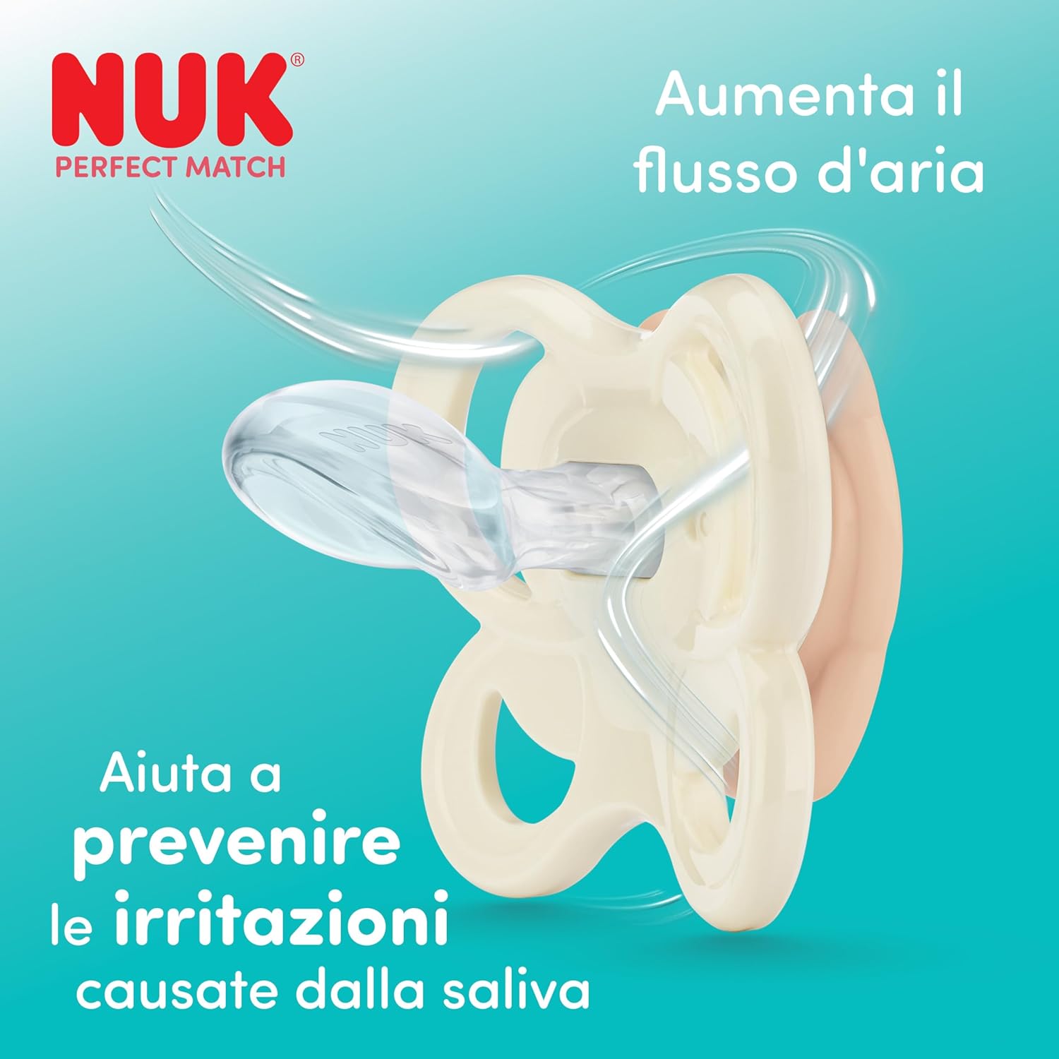 Thumbnail 2 de NUK Perfect Match Air Day & Night Succhietto 0-6 Mesi – 4 pezzi con confezione microonde
