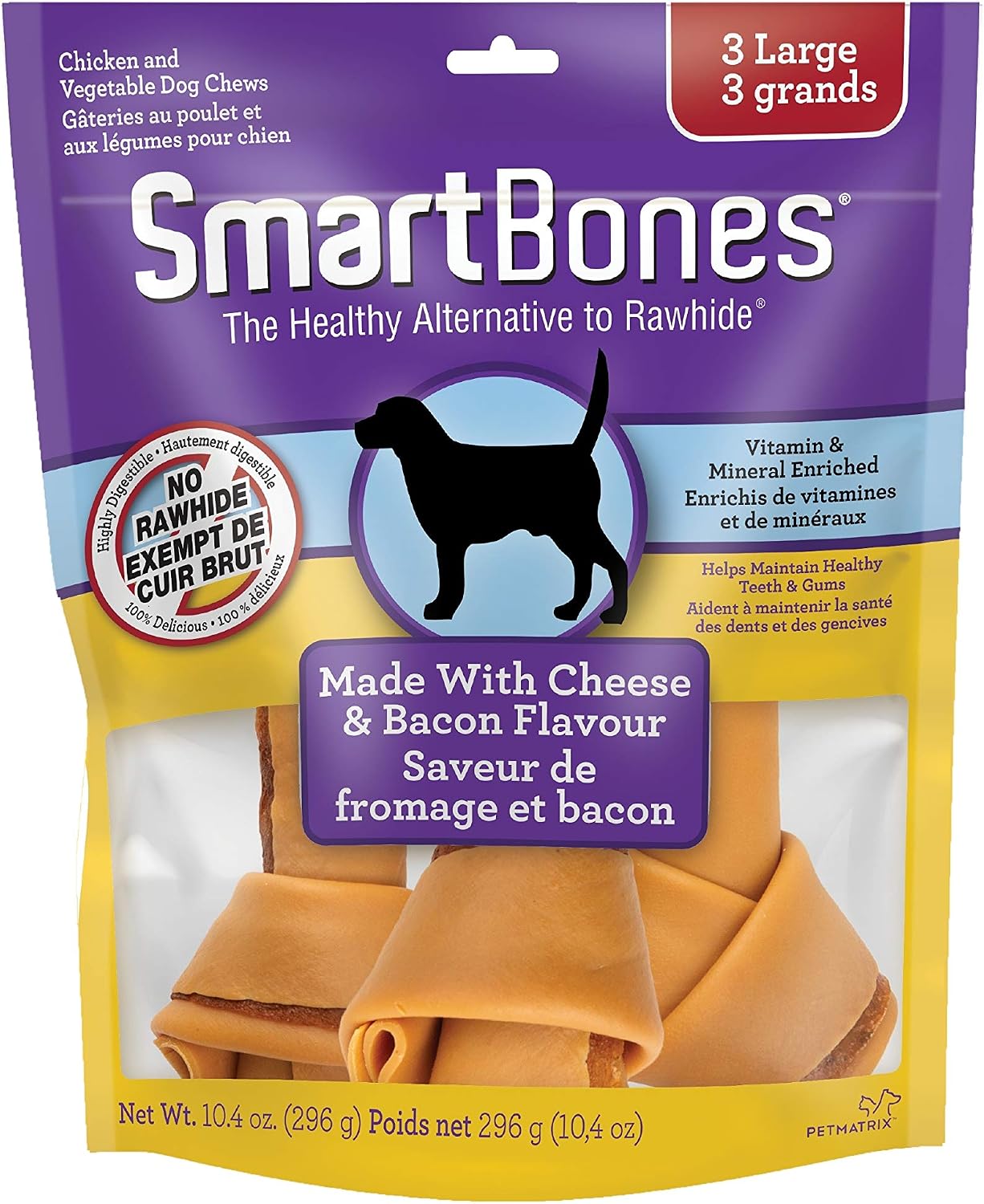 Thumbnail 6 de SmartBones Bacon & Cheese Dog Chews, 183 g
