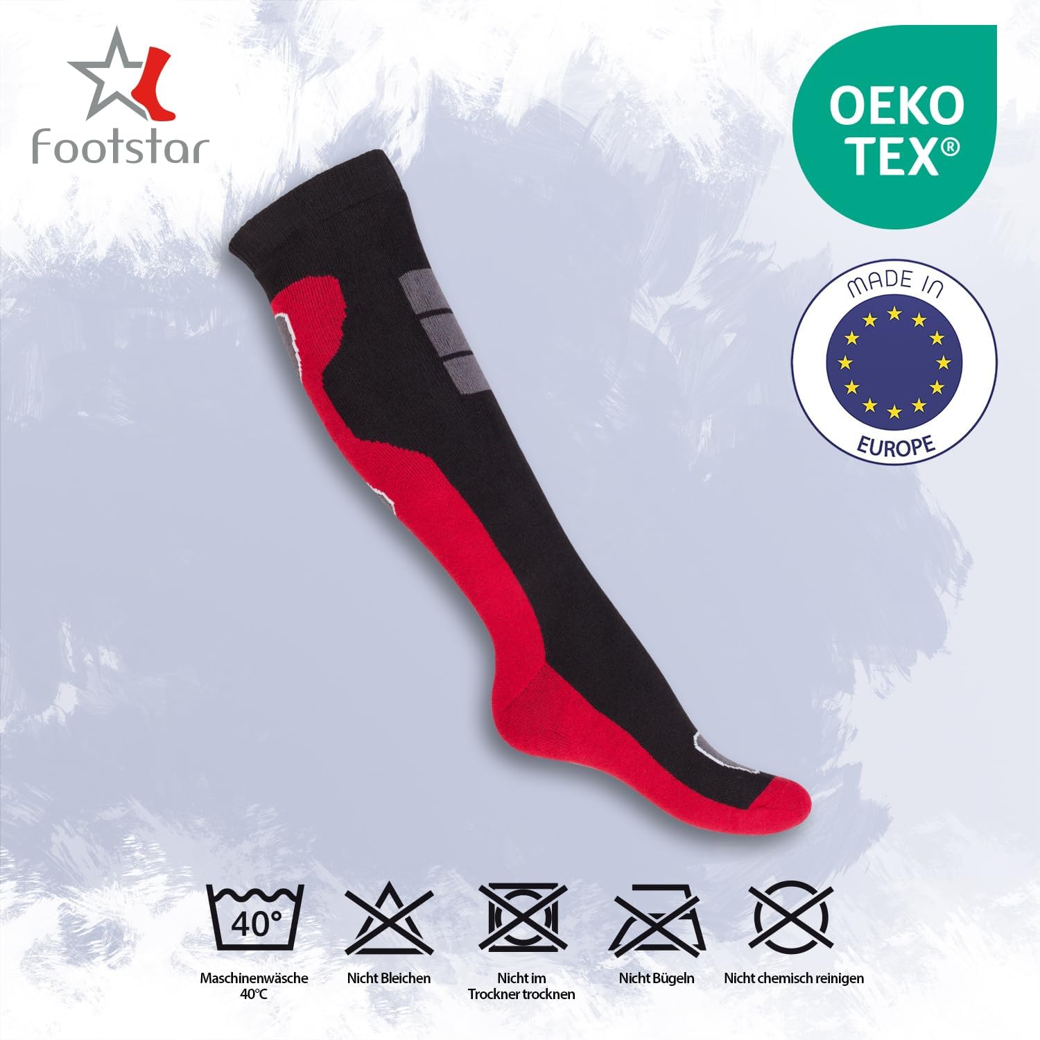 Detalle de Footstar Thermal Knee Socks, 6 Pairs, Full Terry Lining