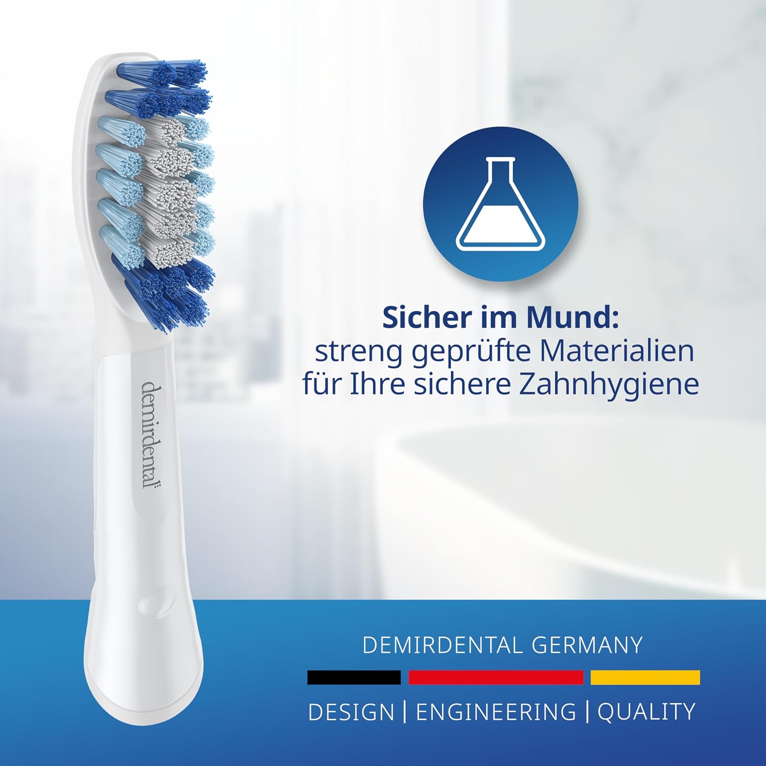 Thumbnail 6 de Aufsteckbürsten von demirdental für Oral-B Pulsonic (Medium) – 10er Pack Ersatzbürsten in Weiß