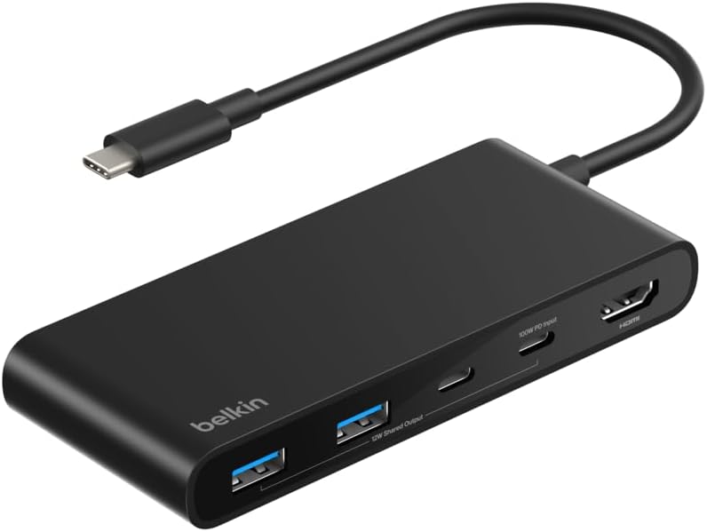 Detalle de Belkin Connect USB-C 7-in-1ハブ、100W PD・4K60Hz HDMI・5Gbps対応
