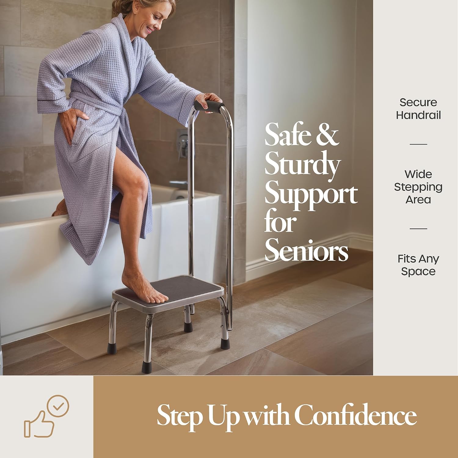 Detalle de Step Stool with Handle 330 lbs capacity