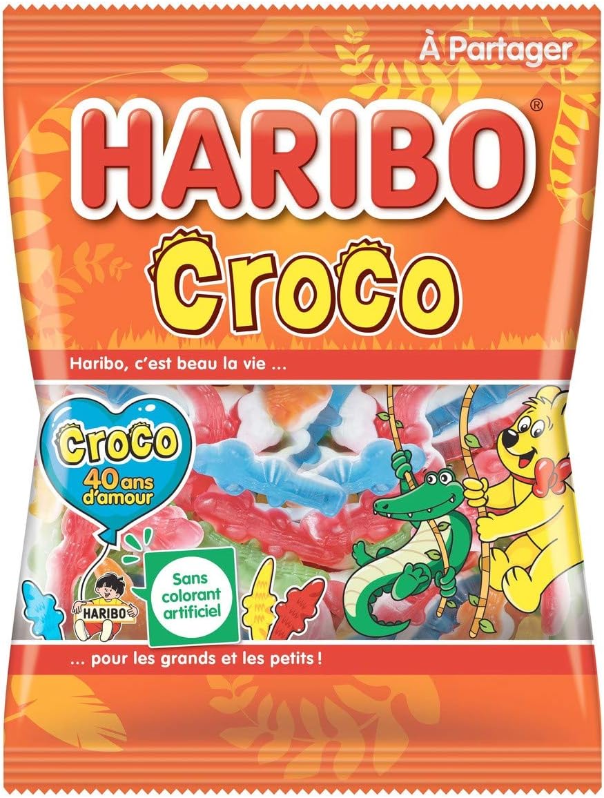 Detalle de HARIBO World Mix – Assortiment de bonbons gélifiés sans colorants artificiels, boîte 900 g