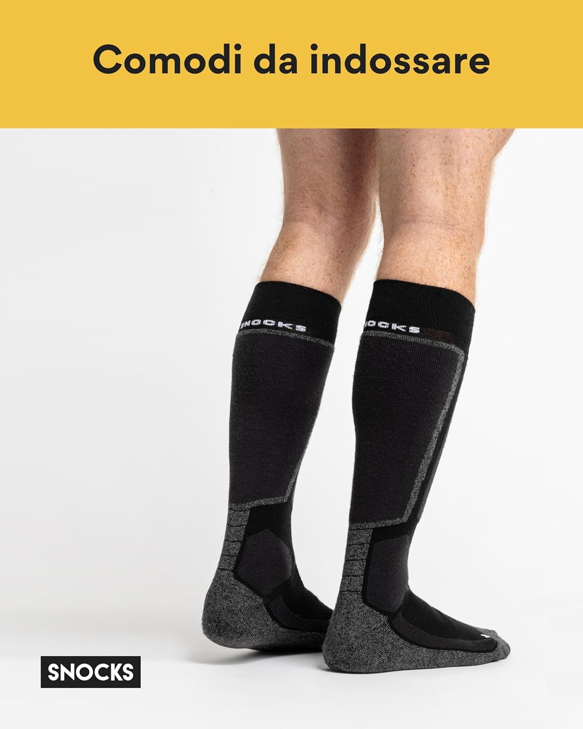 Thumbnail 1 de Snocks calze termiche sci uomo e donna in lana (taglie 35-46) per snowboard, moto e inverno