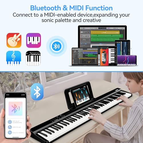 Thumbnail 8 de TERENCE 88 Teclas Semi-Weighted con Soporte Z y Interfaz Bluetooth MIDI