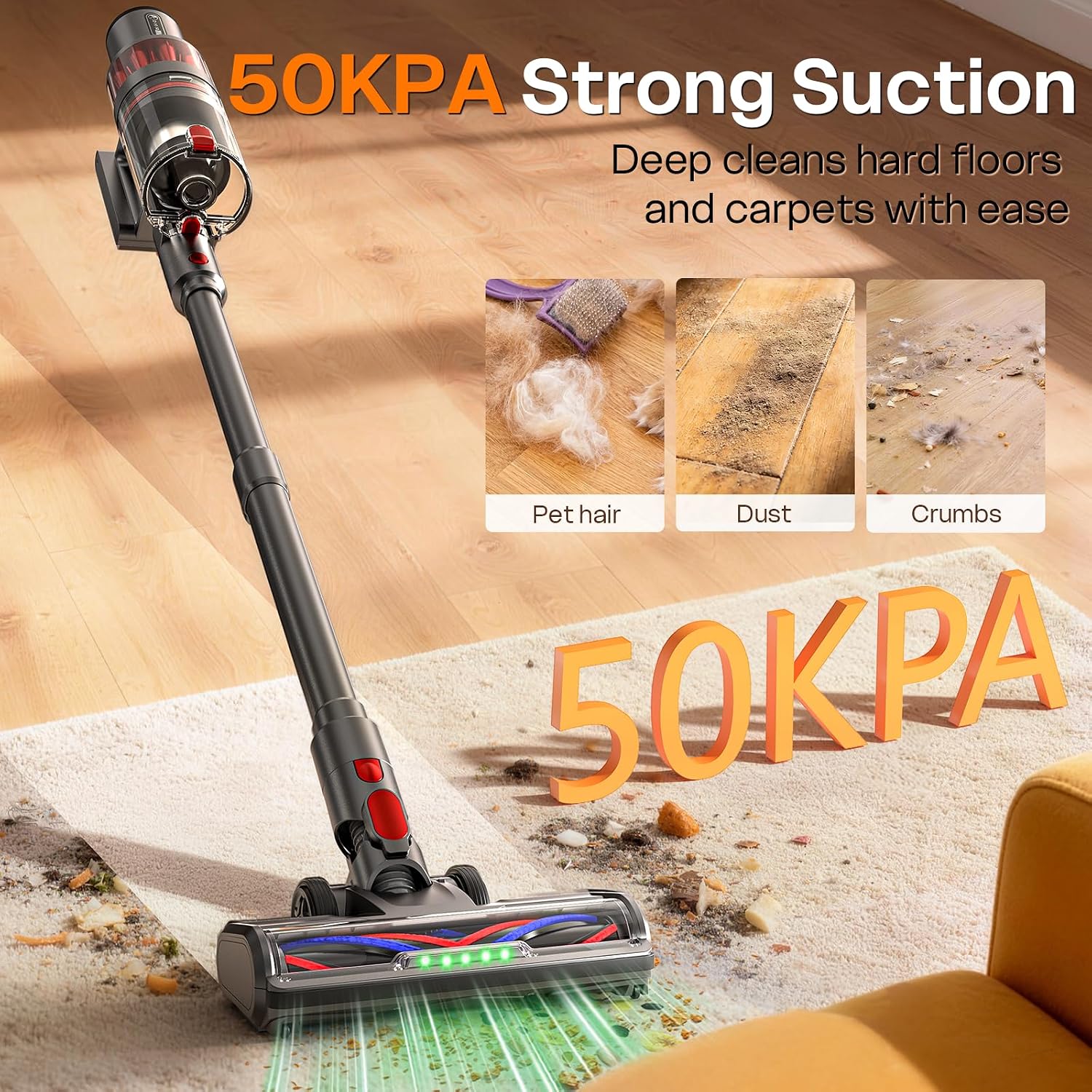 Detalle 2 de ToyMade Cordless Vacuum Cleaner 600W 50KPa