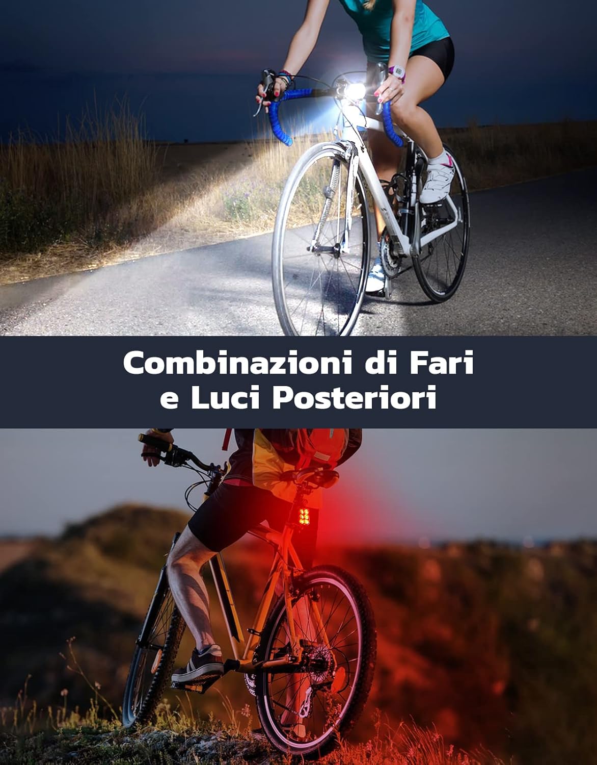 Detalle 2 de Glangeh Set Luci Bicicletta 1,7 cm