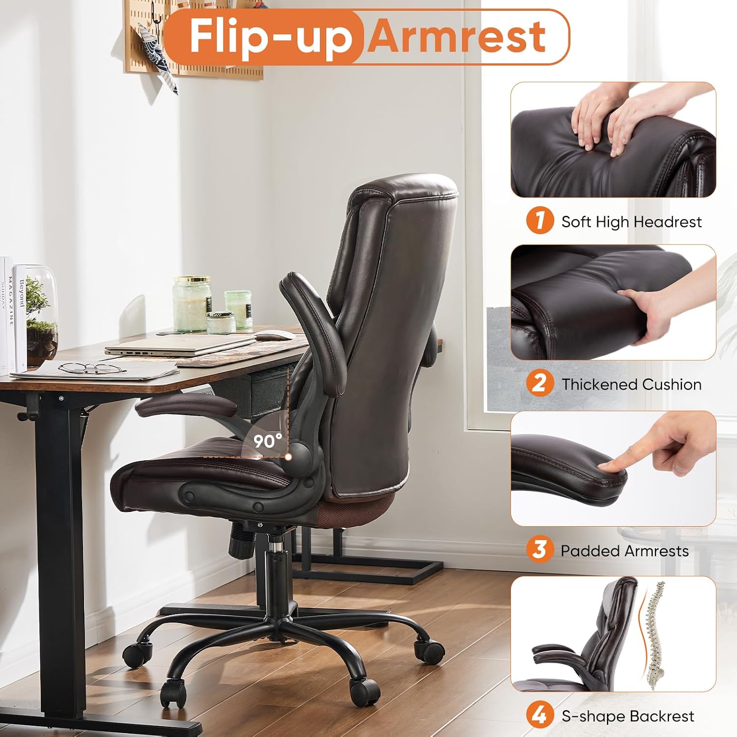 Detalle 2 de Sweetcrispy Office Chair 2-Pack