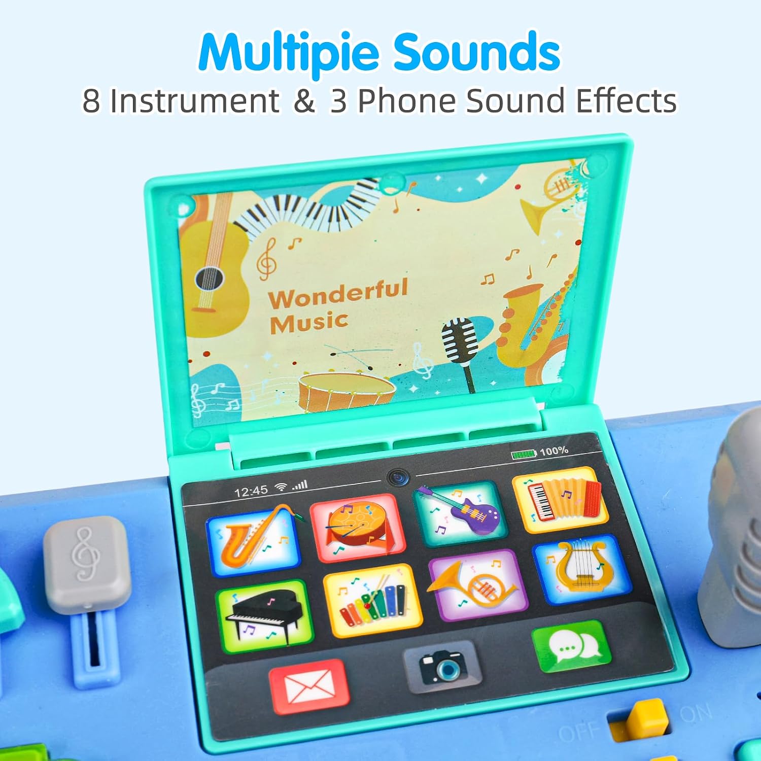Detalle de Baby DJ Table for Toddlers 1-3: Musical Piano & Light-Show Learning Table