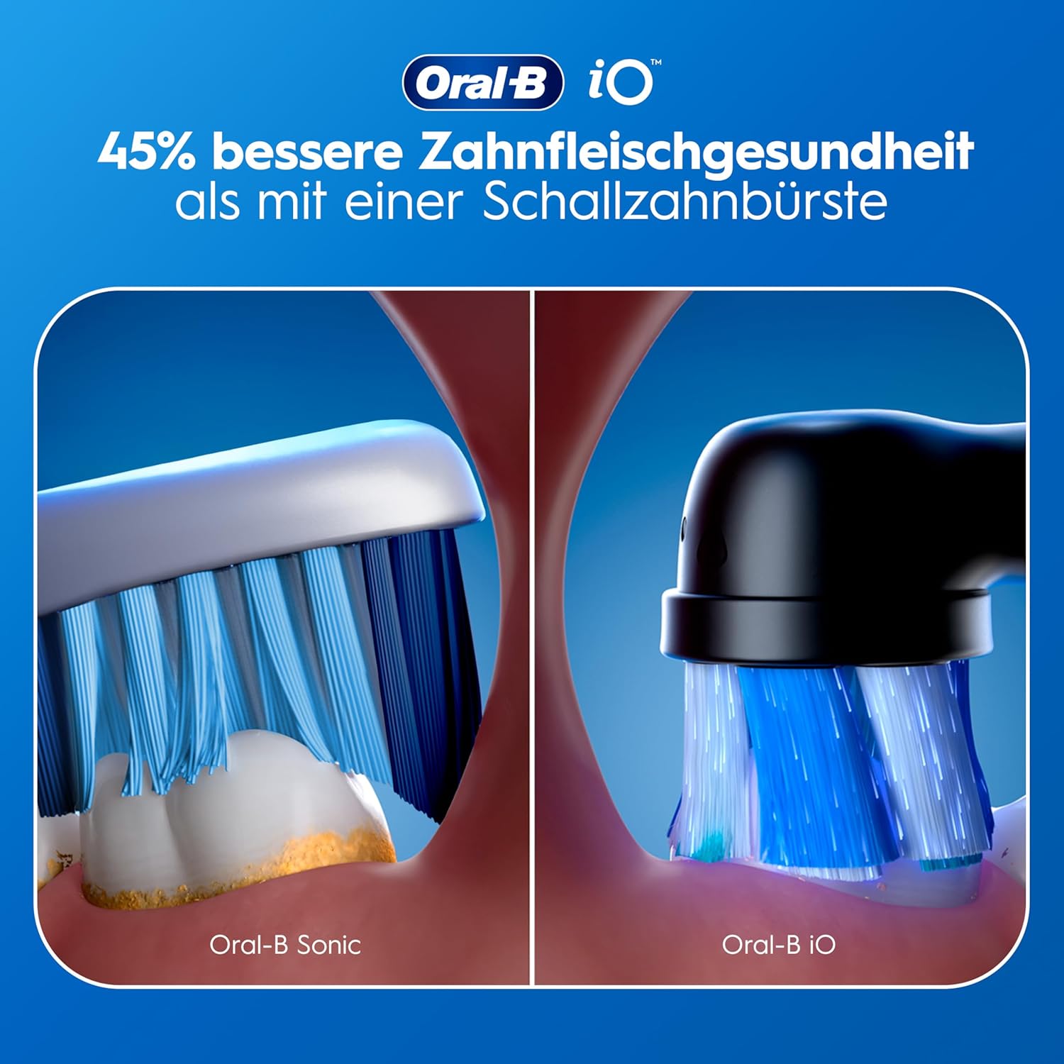 Thumbnail 6 de Oral-B iO Series 2 Elektrische Zahnbürste – Doppelpack (Schwarz/Pink) mit 2 Aufsteckbürsten und Reise-Etui
