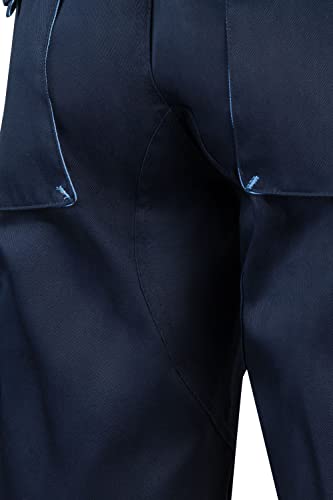 Thumbnail 4 de Bermudas Velilla 103007 Multibolsillos – Azul Navy/Celeste, Talla 58