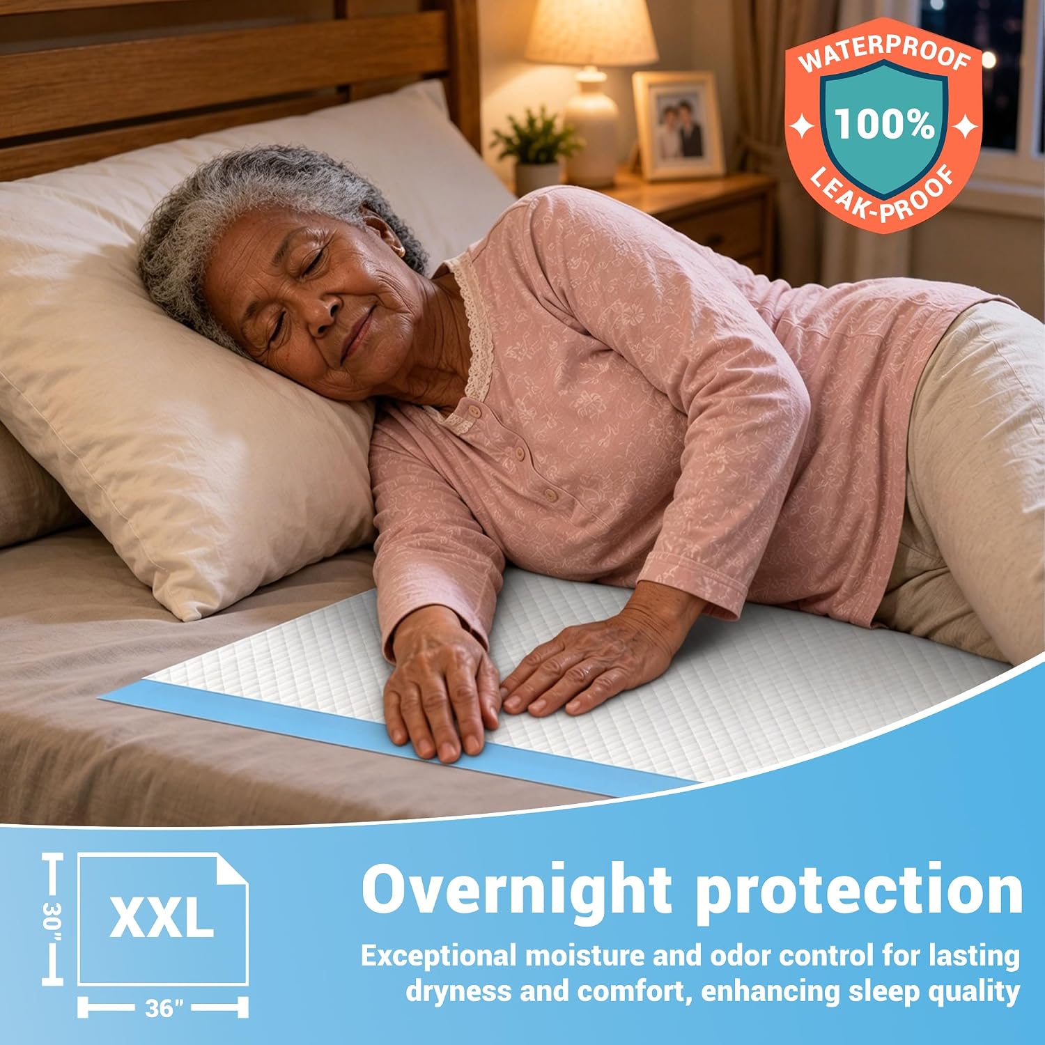 Thumbnail 6 de BLUECUSTOS BLUECUSTOS-30x36-50-PE Disposable Bed Pads, 30" x 36", 7-Layer