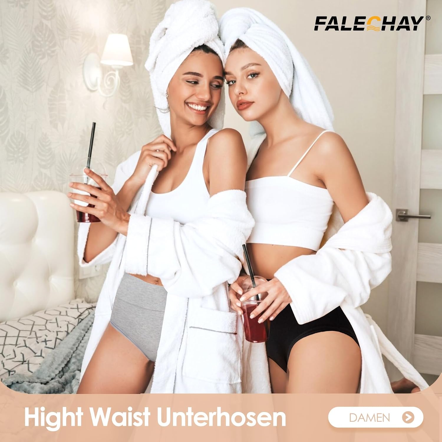 Thumbnail 1 de Falechay Damenunterwäsche Taillenhosen High Waist 5er Pack aus Baumwolle – Bauchweg Slip