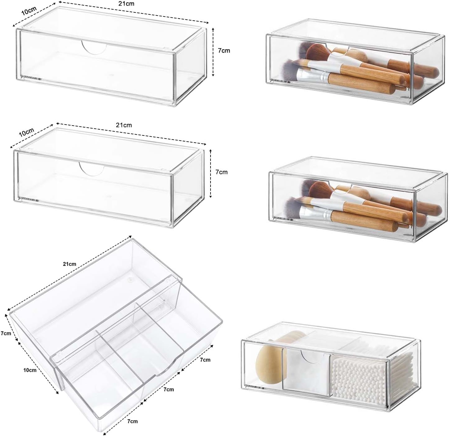 Thumbnail 3 de DoocliB Badezimmer Organizer Mini 3er Set