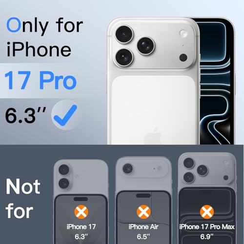 Detalle 2 de JETech Sichtschutzfolie iPhone 17 Pro 6,3"