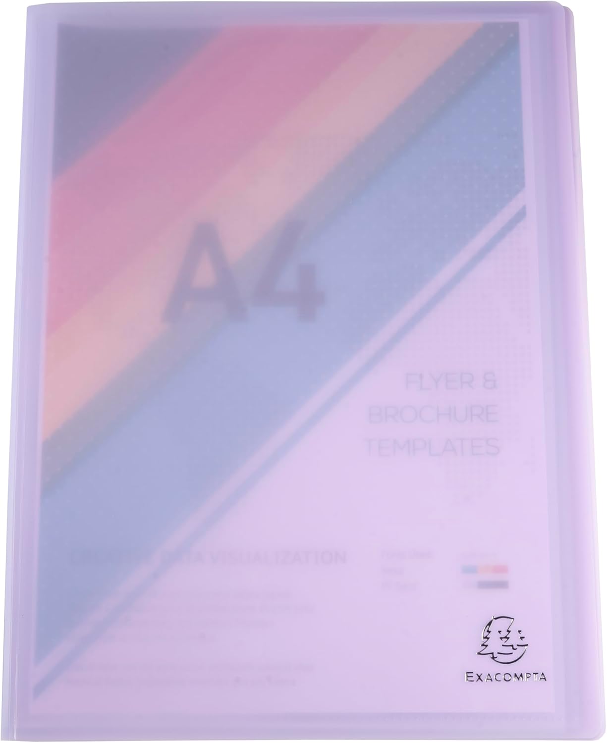 Thumbnail 4 de Exacompta Chromaline Pastel – Paquet de 5 protège-documents A4 (40 pochettes, 80 vues, 24 x 32 cm)