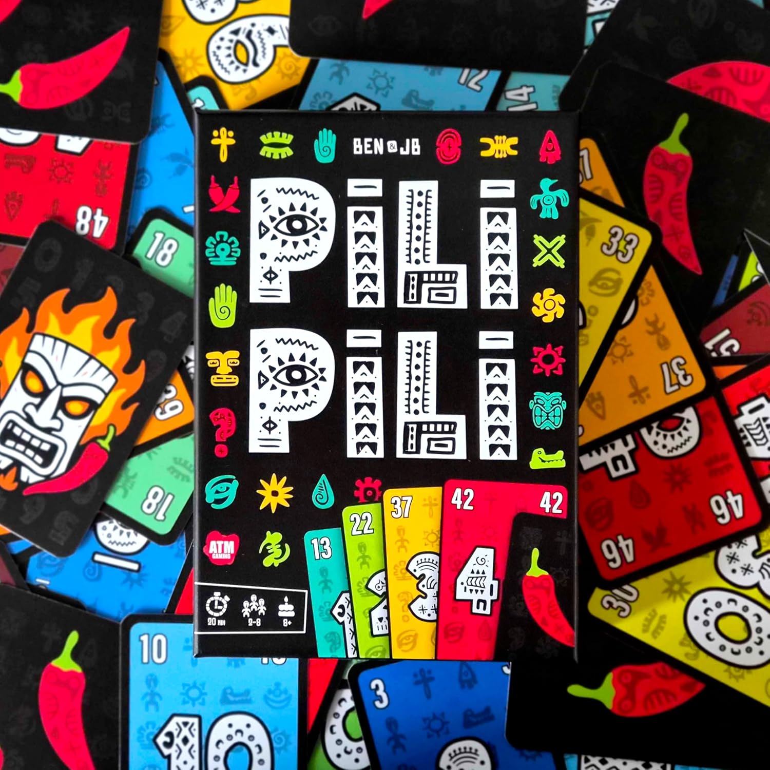 Thumbnail 4 de ATM Gaming PILI PILI – Jeu de cartes tactique et d’ambiance (2 à 8 joueurs) pour soirées de 20 min
