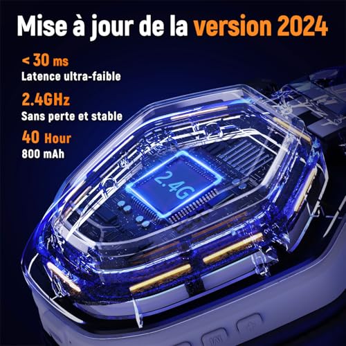 Thumbnail 3 de Ozeino Casque Gaming Sans Fil: liberté, confort et son immersif pour PC, PS5/PS4 et mobile