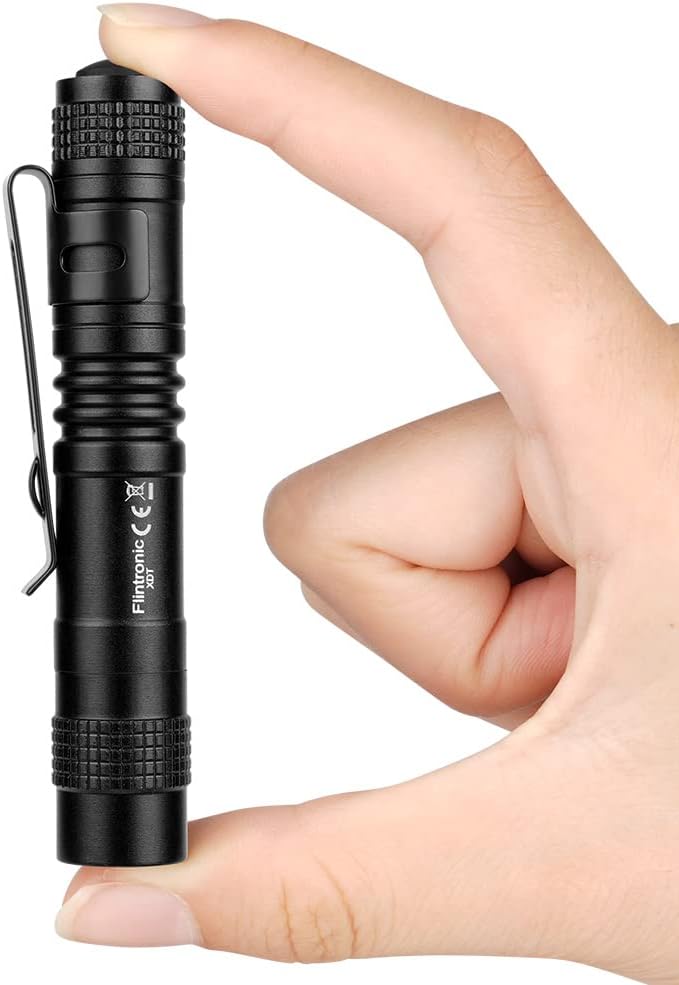 Detalle 2 de flintronic Mini lampe torche 200 lumens, 9 cm 🔦