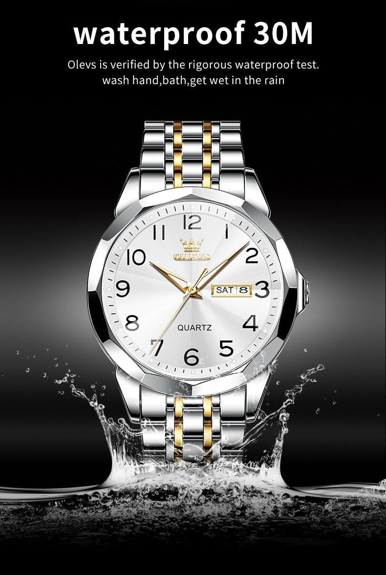 Thumbnail 5 de OLEVS 41mm Dress Watch with Calendar