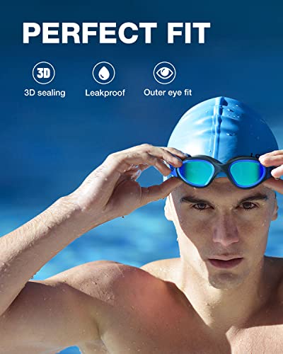 Detalle de Zionor G1: Gafas de natación polarizadas, antiniebla y 100% UV para unisex y adulto