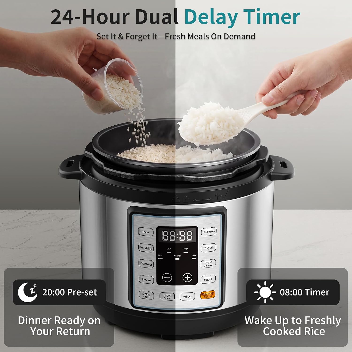 Detalle de OLIXIS Electric Pressure Cooker, 3-Quart