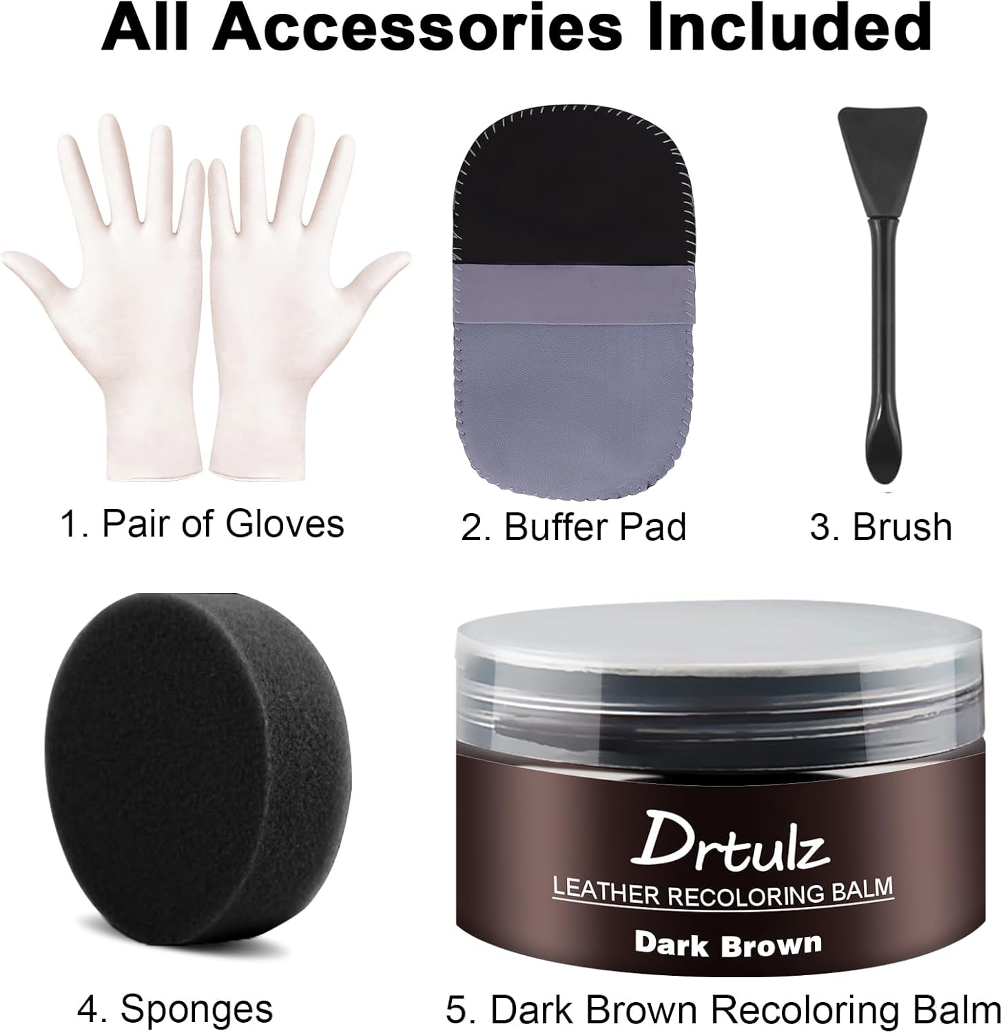 Thumbnail 5 de Dark Brown Leather Recoloring Balm: A Practical Leather Repair Kit