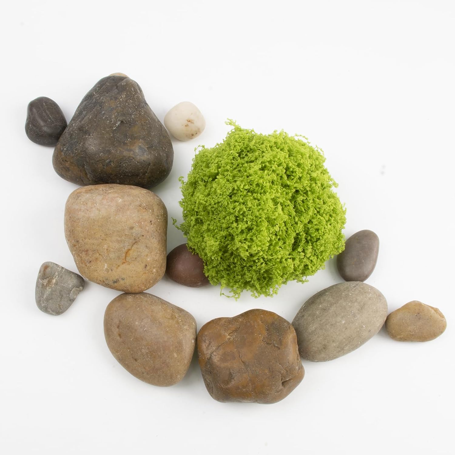 Detalle 1 de LOOIOOJ GM-PU-WCELS 40 lb Mixed River Rocks, 2–3-Inch Natural Pebbles
