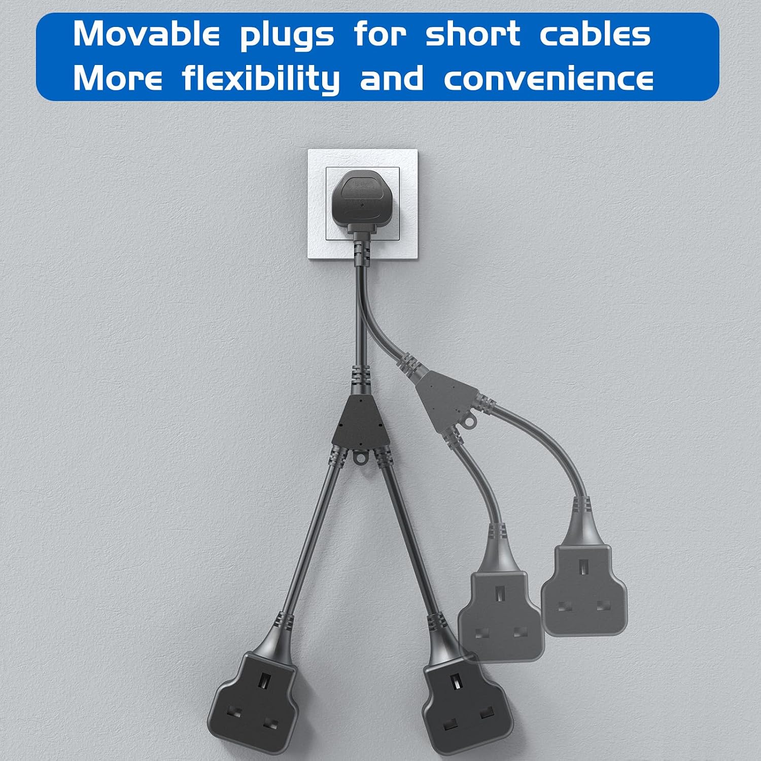 Thumbnail 5 de 2 Way Extension Lead 3500W power strip