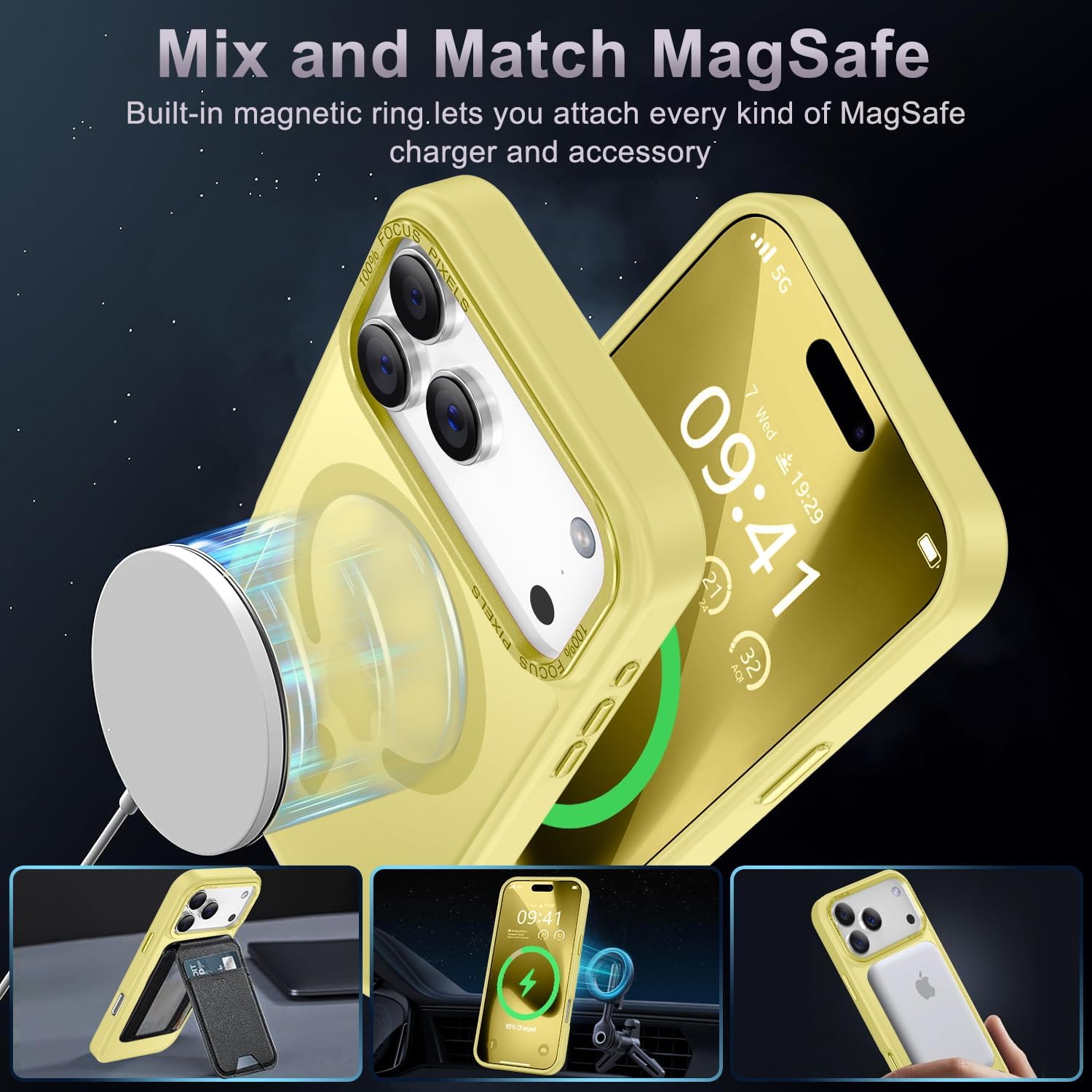 Thumbnail 1 de Newfuture Magnetic Case for iPhone 17 Pro with Military-Grade Protection