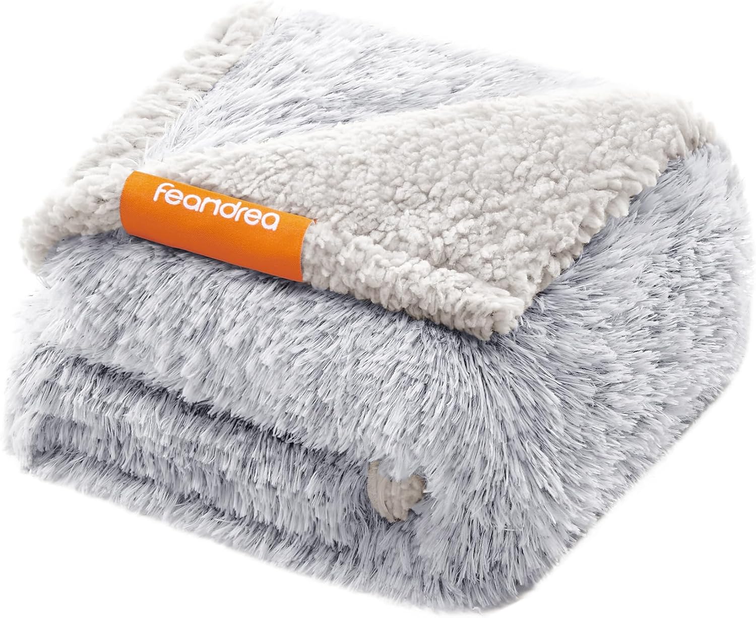 Feandrea Couverture Chien Hydrofuge, longue et réversible pour chiens miniatures et chats (73 x 63 cm, gris ombré)