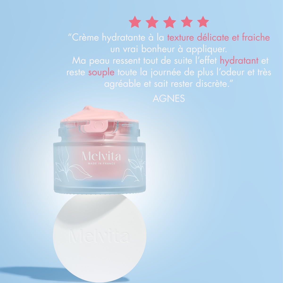 Thumbnail 4 de Melvita Soin pour le Visage Source de Roses — Enrichie en Extraits de Roses Sauvages & Huiles Végétales, Peaux Sensibles, 50 ml