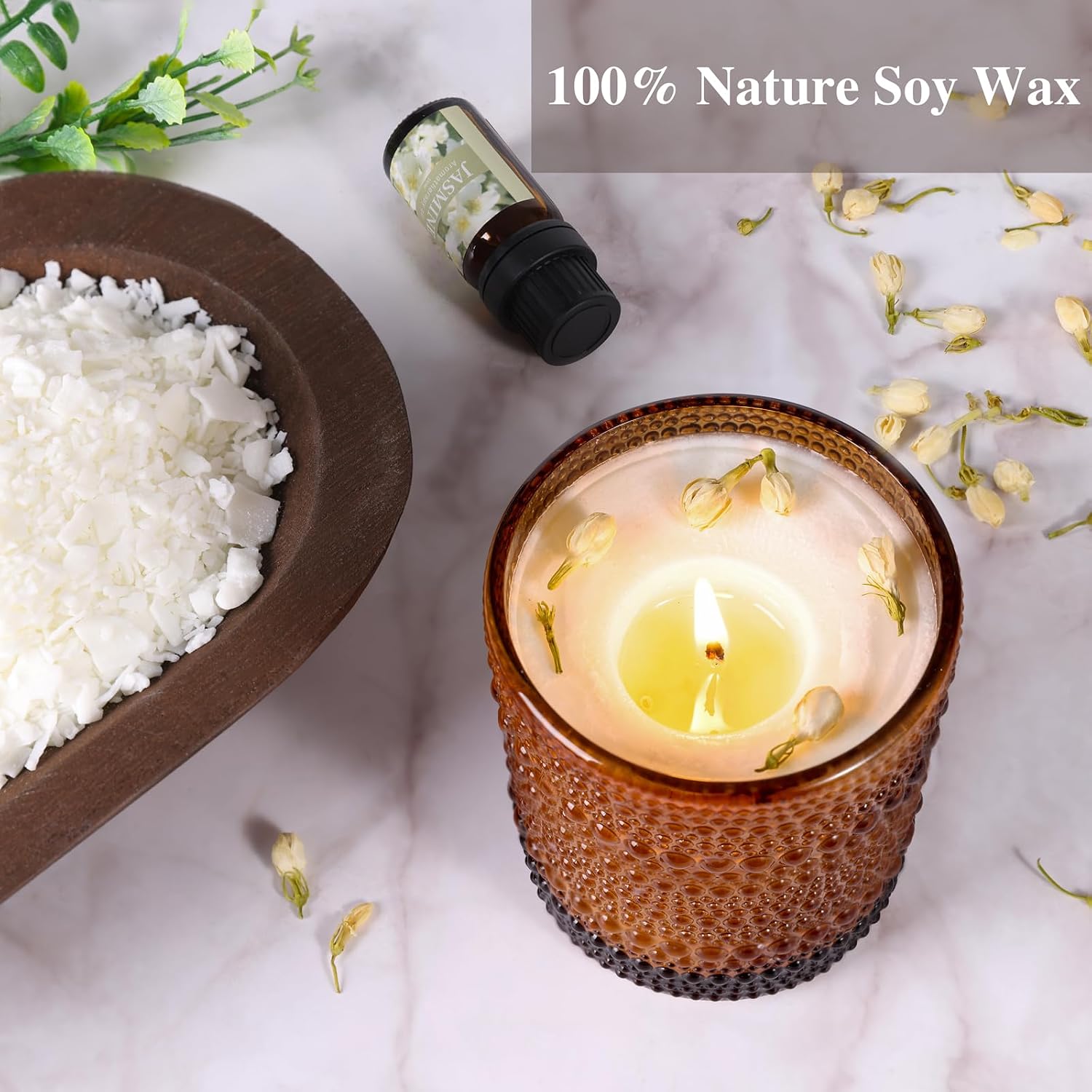 Detalle 2 de DARJEN Candle Making Kit, 1 lb Soy Wax