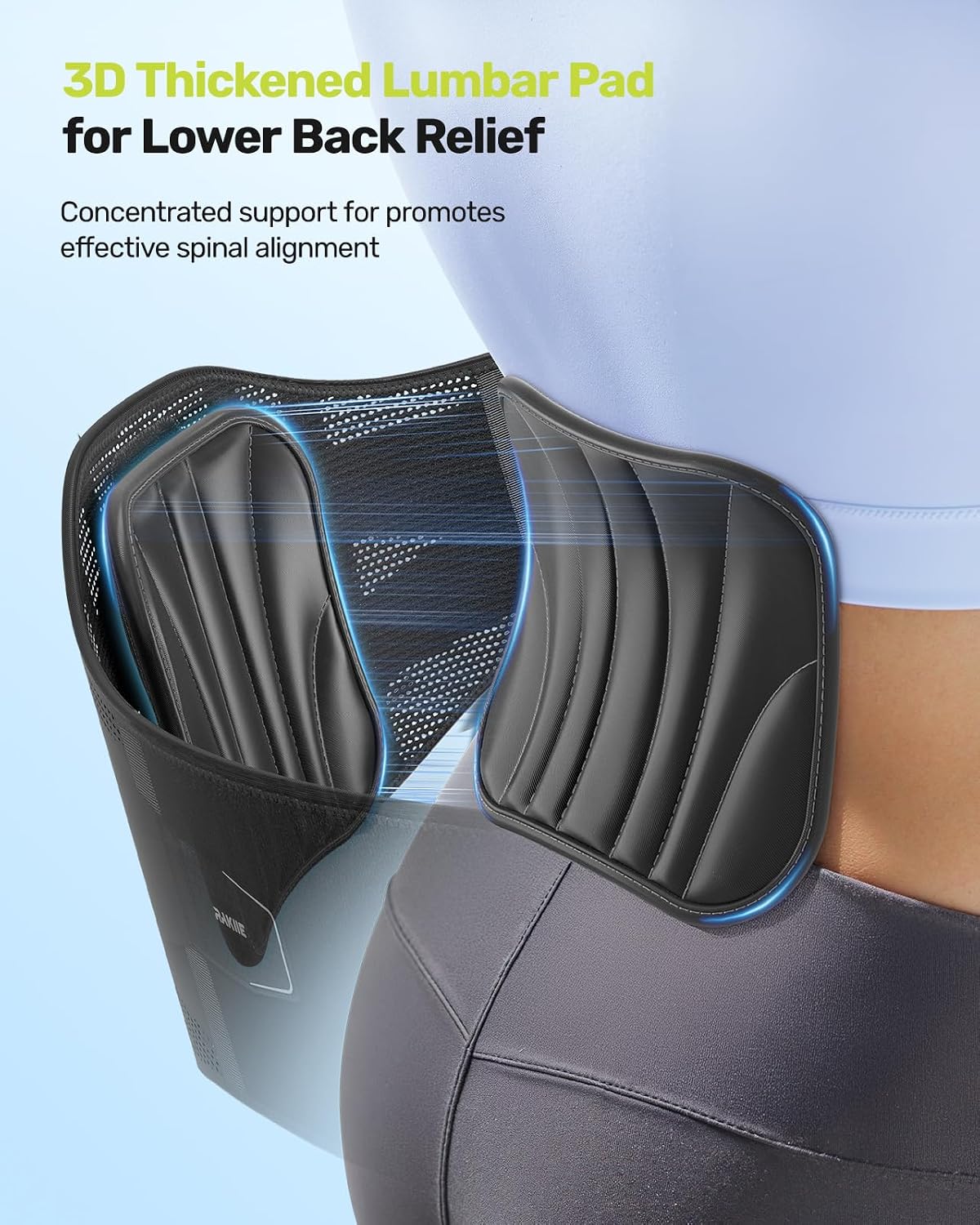 Thumbnail 3 de Rakiie Back Support Belt, 7 stays