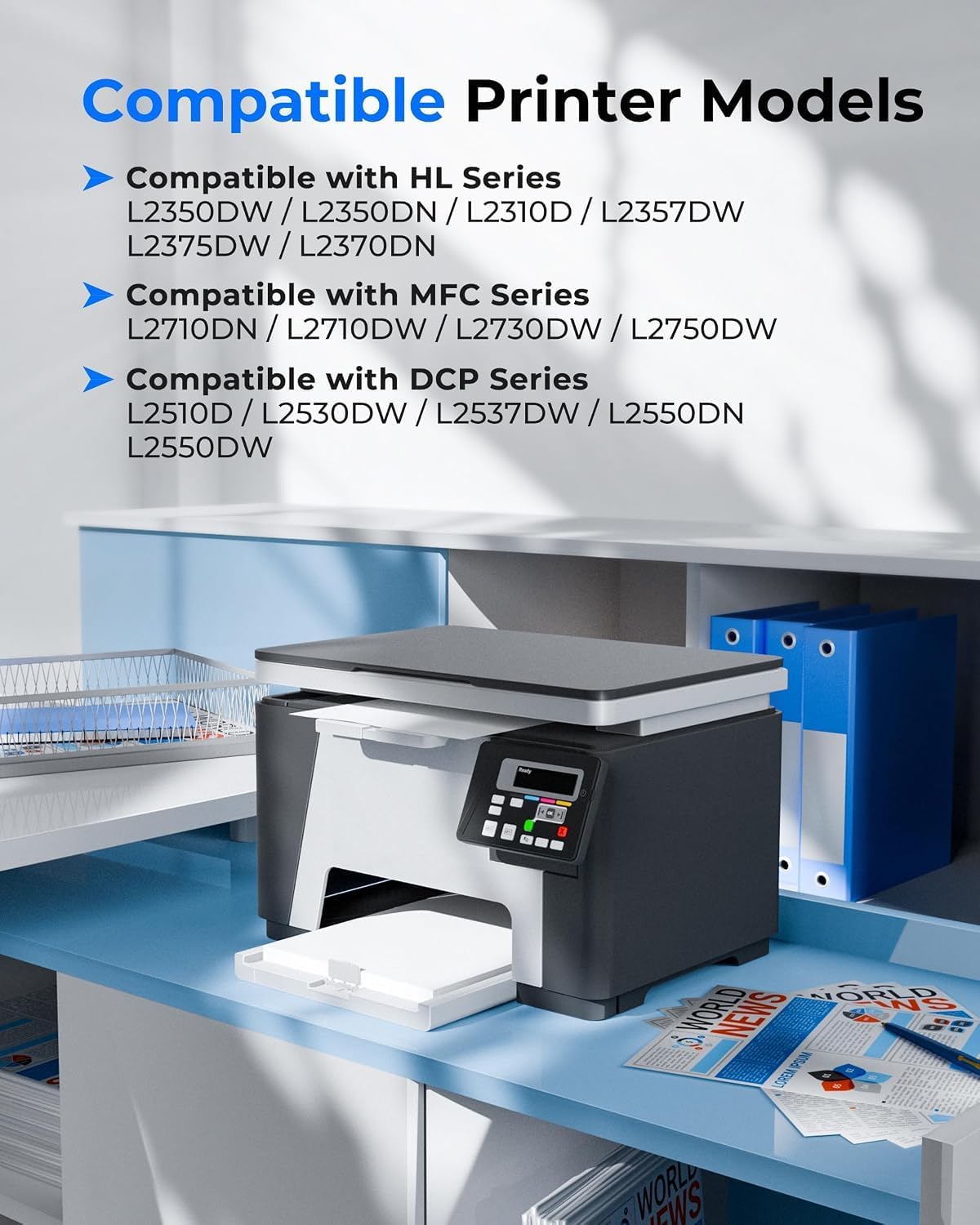 Detalle de GPC IMAGE TN2420/TN2410 confezione doppia compatibile per Brother (2-Pack nero)