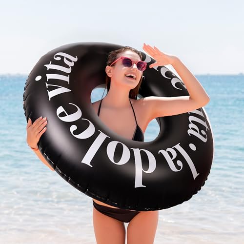 Detalle 2 de Fisura La Dolce Vita 120 cm flotador negro 🏊