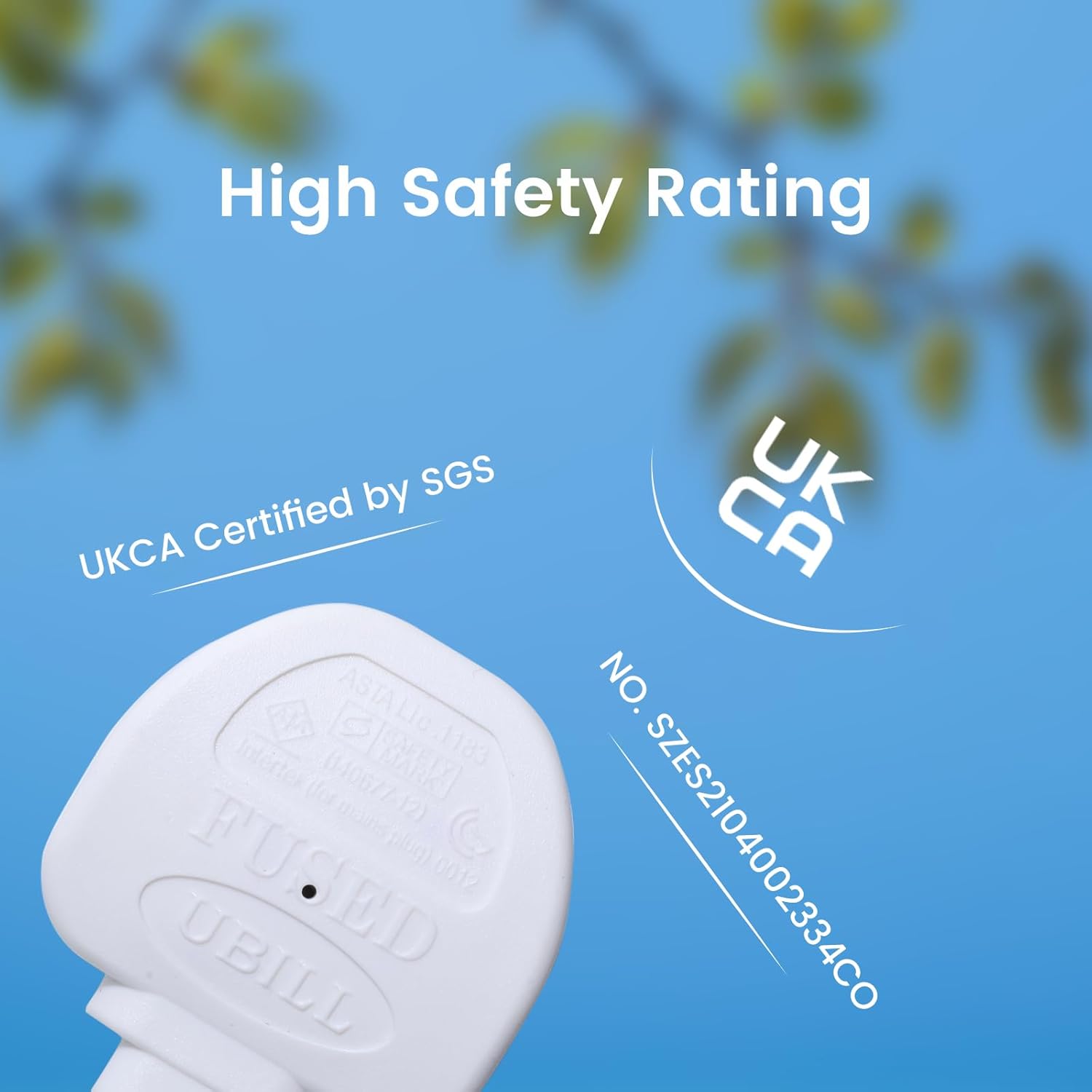Thumbnail 4 de Single Plug Extension Lead 5m surge-protected 13A socket 🔌