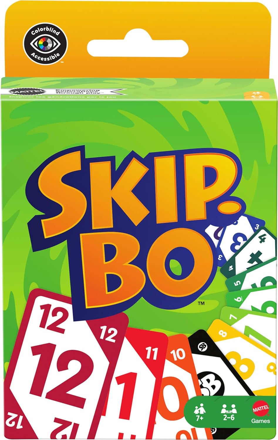 Detalle 2 de Skip-Bo – Jeu de Cartes de Mattel, 2 à 6 joueurs, dès 7 ans
