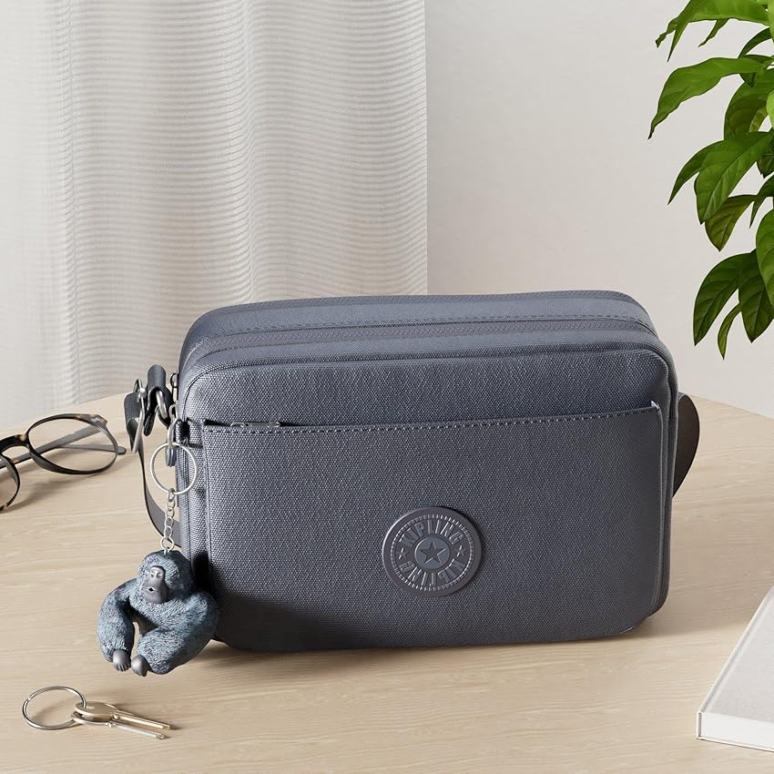 Thumbnail 1 de Kipling Abanu M Bandolera Mediana 👜 Gris