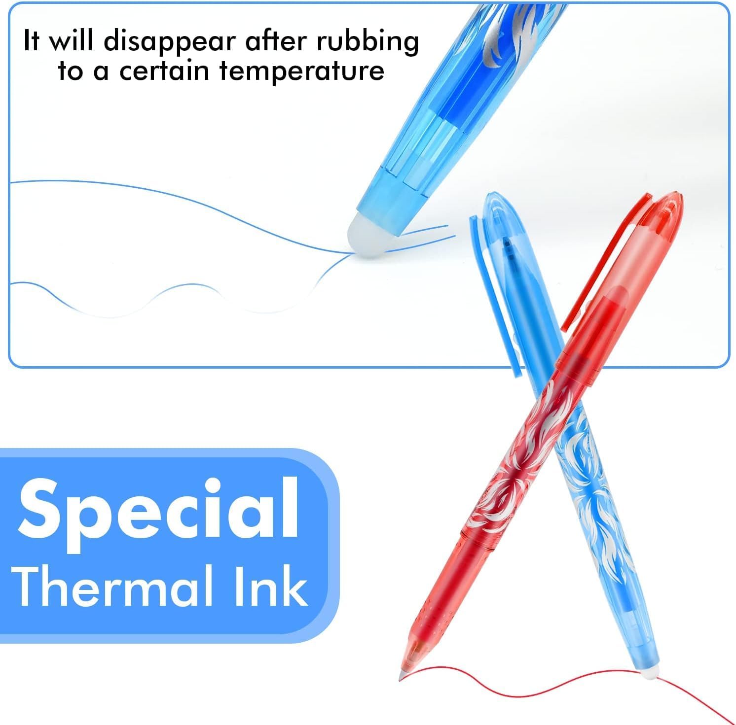 Thumbnail 5 de Numbudh 8 stylos gel effaçables 0,5 mm 🖊️