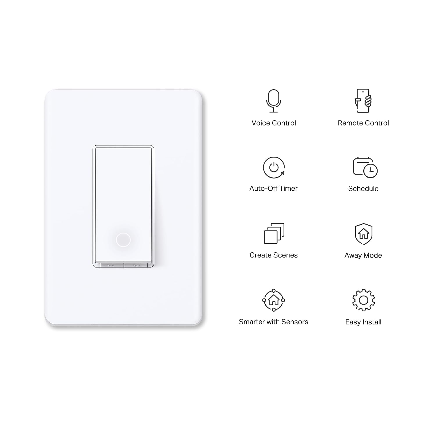 Detalle 2 de TP-Link Tapo S500 Smart Light Switch 4-pack