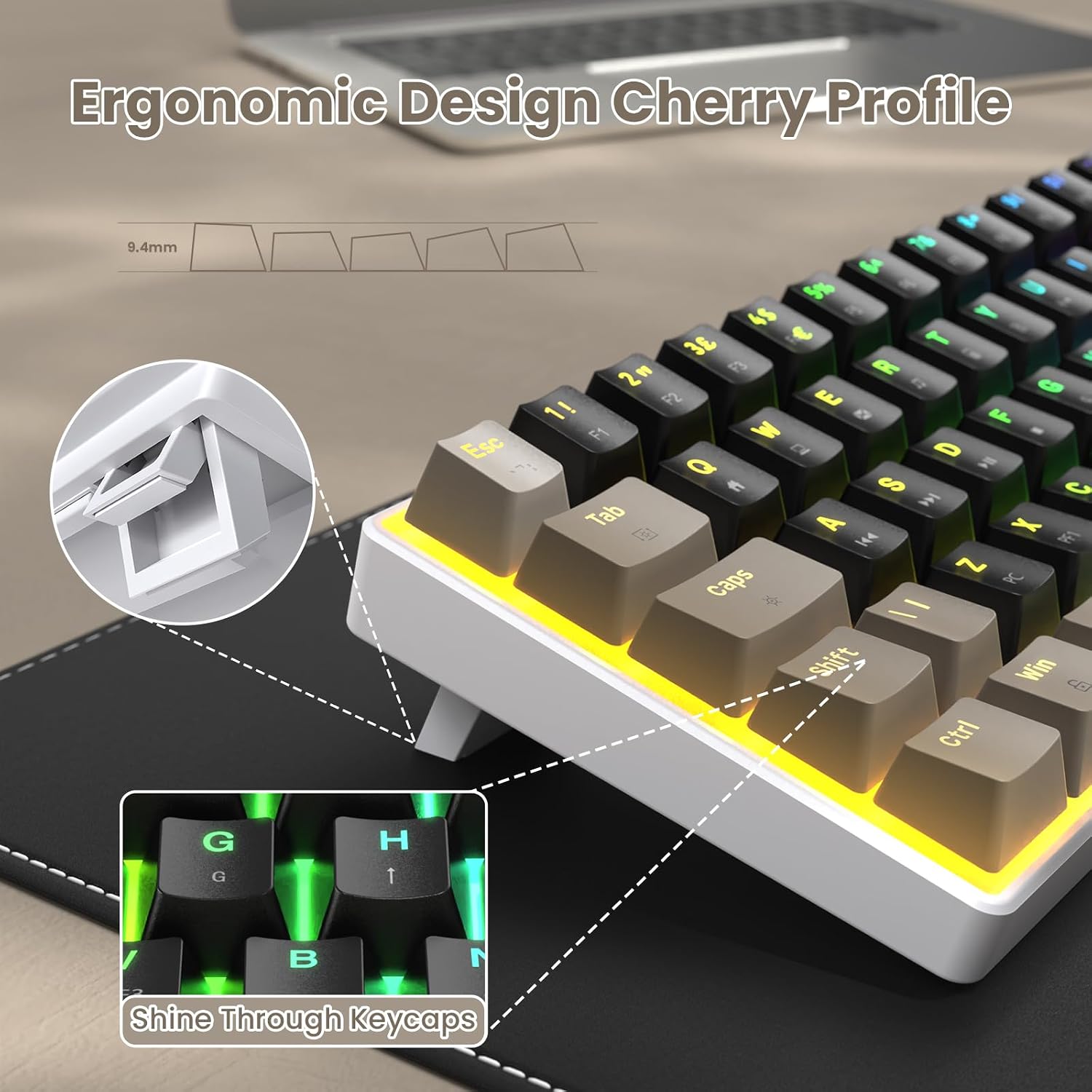 Detalle 2 de MAGIC-REFINER MK21 60% mechanical keyboard