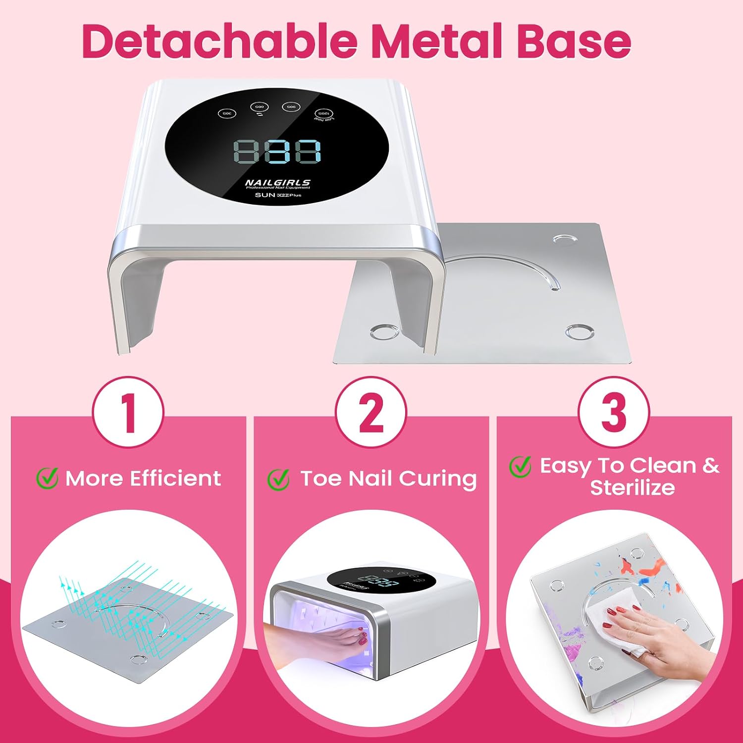 Thumbnail 6 de NAILGIRLS LED nail lamp 150W sensor