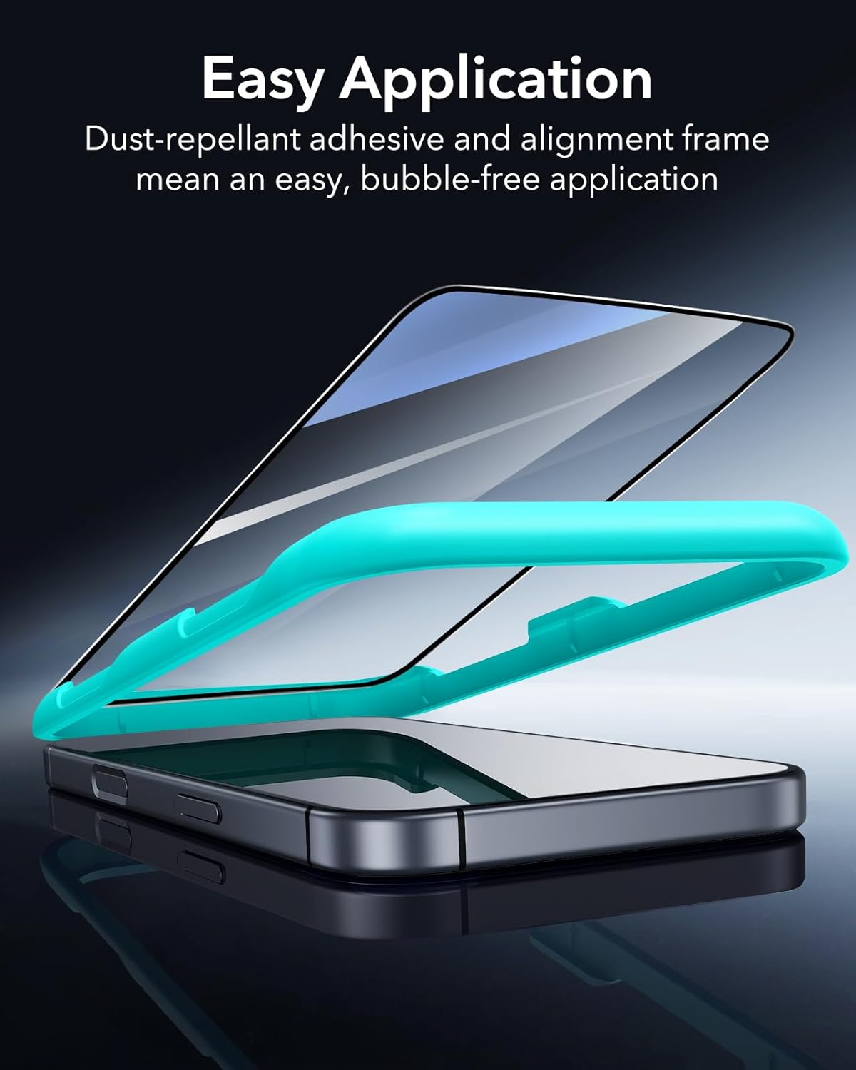 Thumbnail 2 de ESR 3 Pack Tempered Glass Screen Protector for iPhone 17 / iPhone 16 Pro (9H, HD clear, easy installation tool)