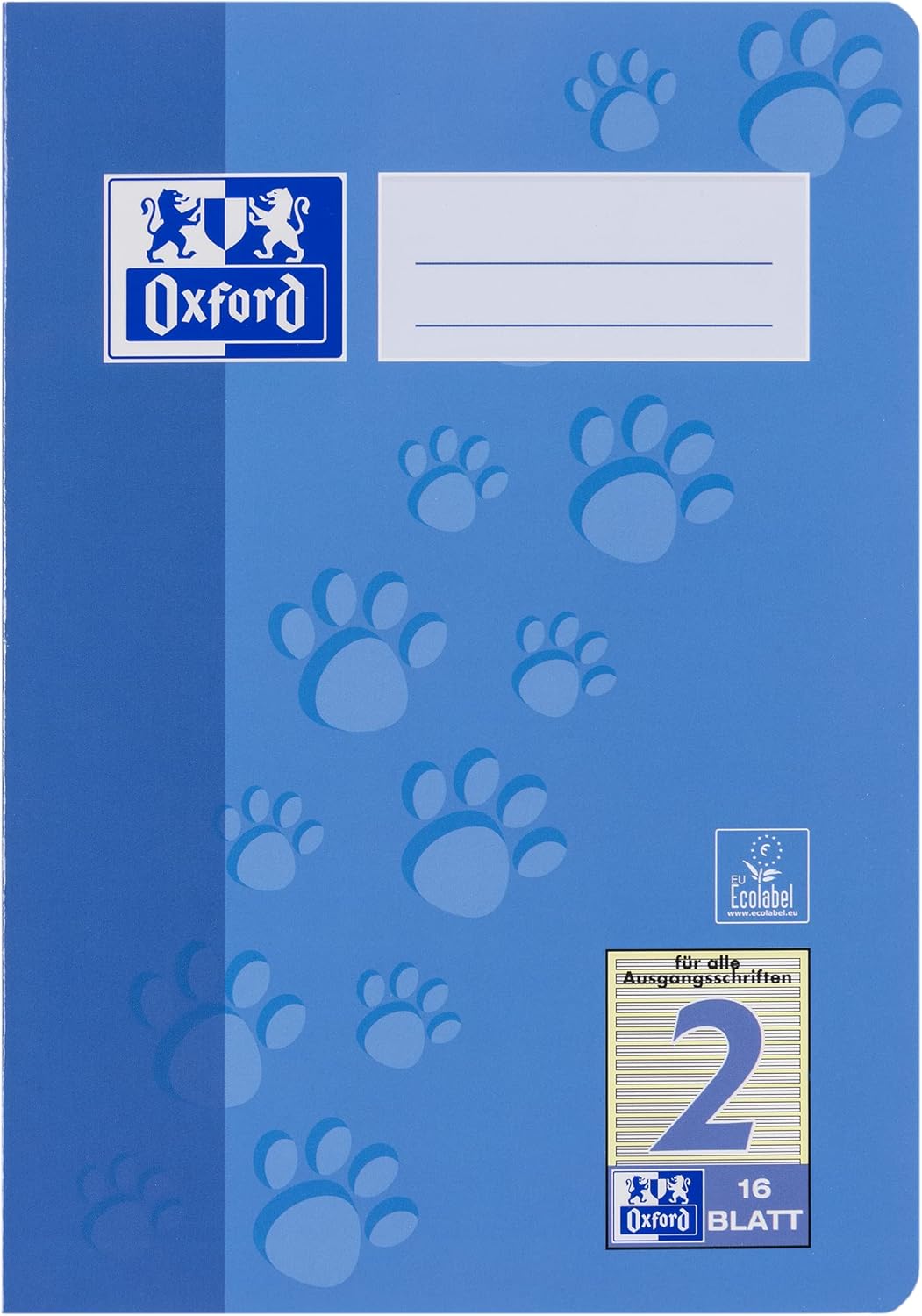 Detalle 2 de Oxford Schulheft A5, 16 Blatt, Lineatur 2 (liniert) – 15er Pack